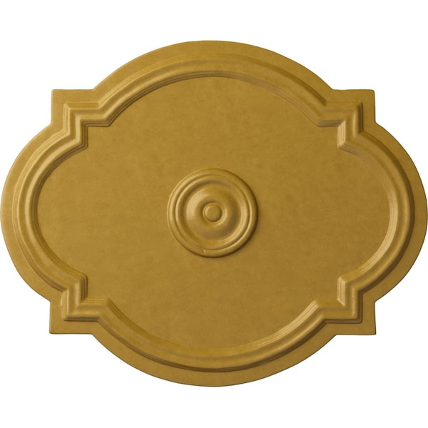 Ekena Millwork Waltz Ceiling Medallion (Fits Canopies up to 4 1/2"), 21 1/4"W x 17 3/8"H x 1"P, Iridescent Gold CM21WAIGS - main